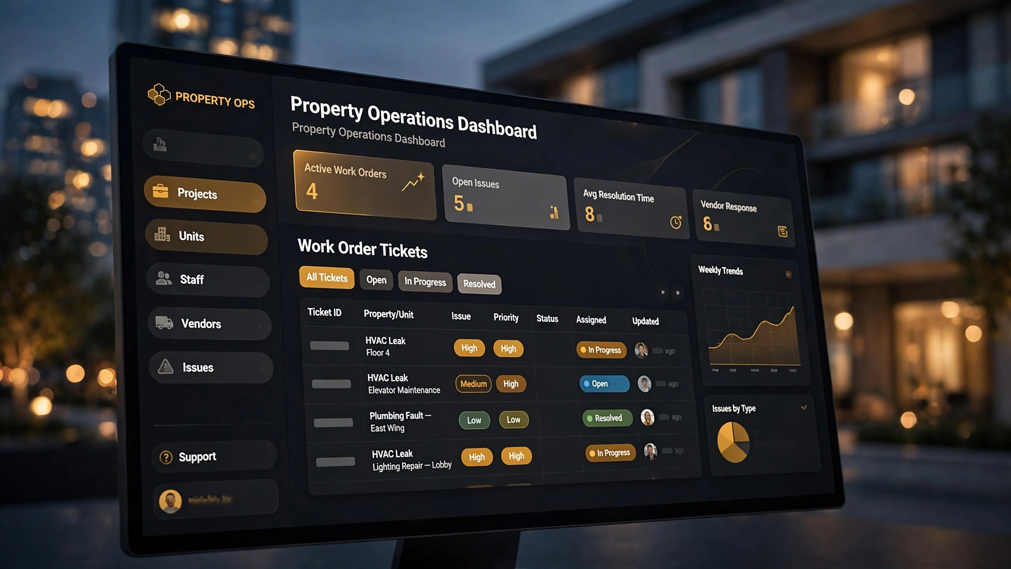 Hotel & Unit Management ERP project cover